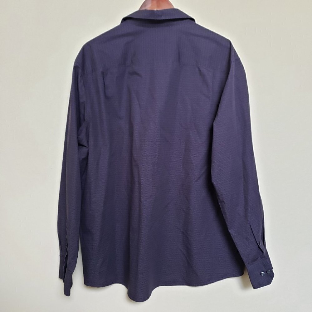 LIZ CLAIBORNE Casual Purple Men's Shirt - Picture 3 of 4
